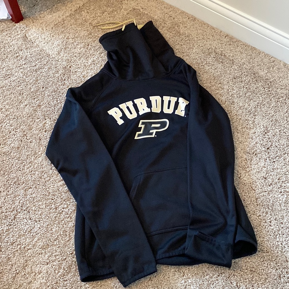 Purdue cowl neck sweatshirt